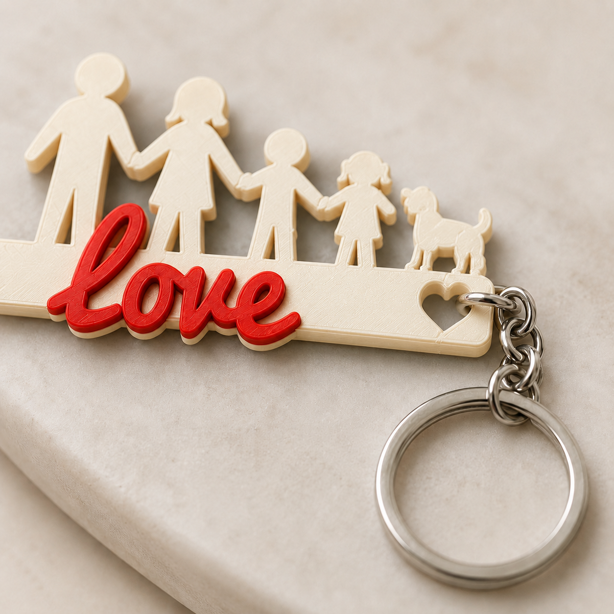 Porta-Chaves Família Personalizado 3D